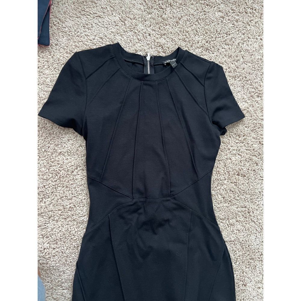 Express cap sleeve bandage high quality round neck size 0 dress